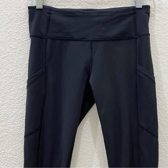LULULEMON Speed Tight Cozy Black Legging Size 4 - Picture 8 of 16